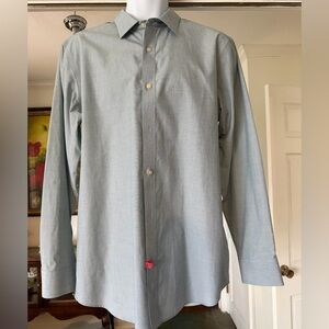 Banana Republic Light Blue Men's Dress Shirt - Spread Collar